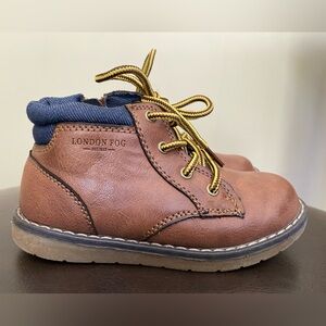 London Fog Boots Little Boys/Toddler Size 10 Lt Cognac color